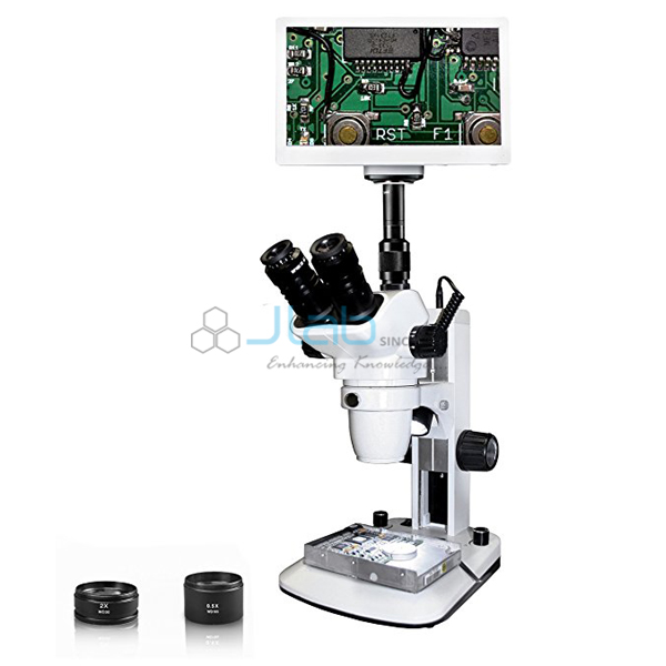 Trinocular Zoom Stereo Microscope 3.3x-90x Magnification