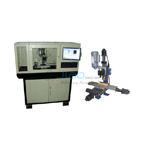 CNC Milling Machine with Cabinet and PC