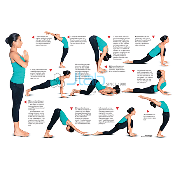 Surya Namaskar Chart